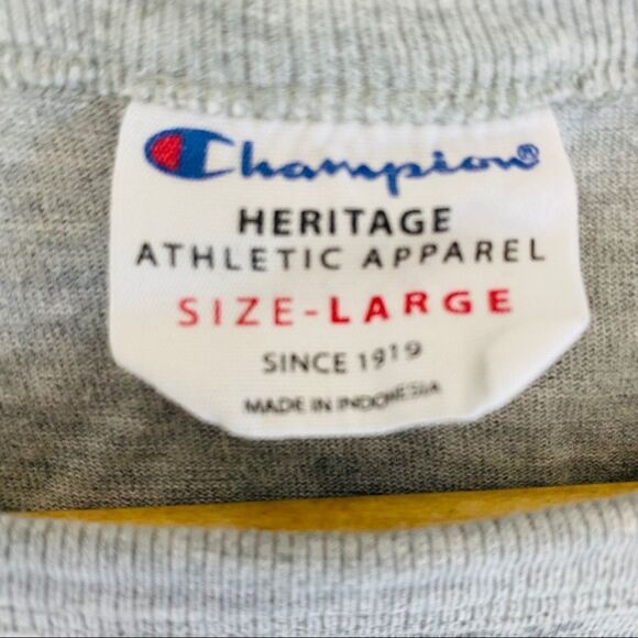 Champion gray logo cropped tshirt large - Picture 6 of 7